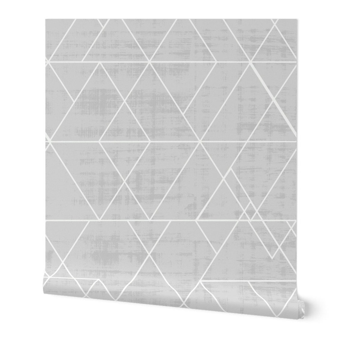 Geo Wallpaper Modtrianglesltgray by Crystal Walen Geo Etsy