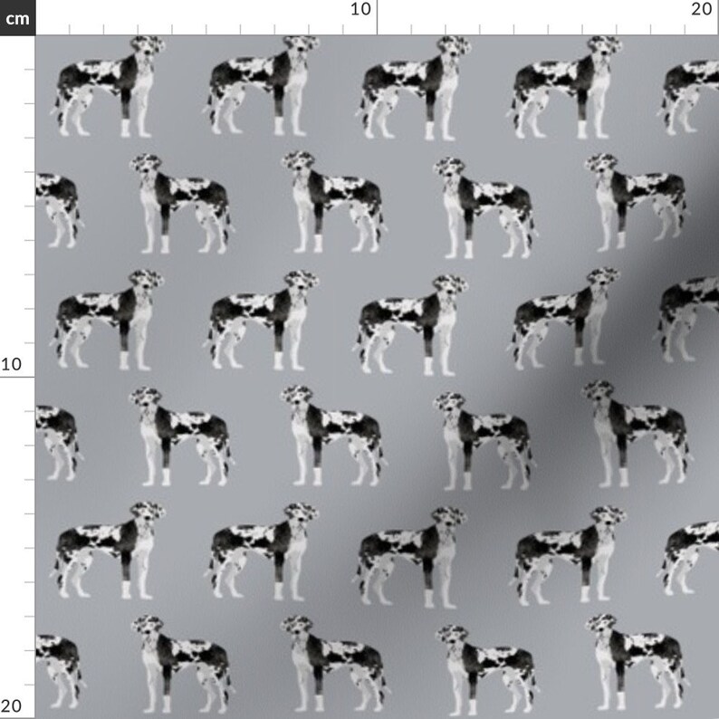 Great Dane Fabric Great Danes Cute Simple Dog Quilting Etsy