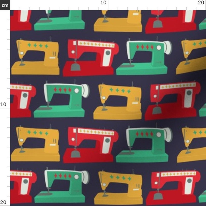 Sewing Machine Fabric Vintage Sewing Machines by Heidikenney Etsy