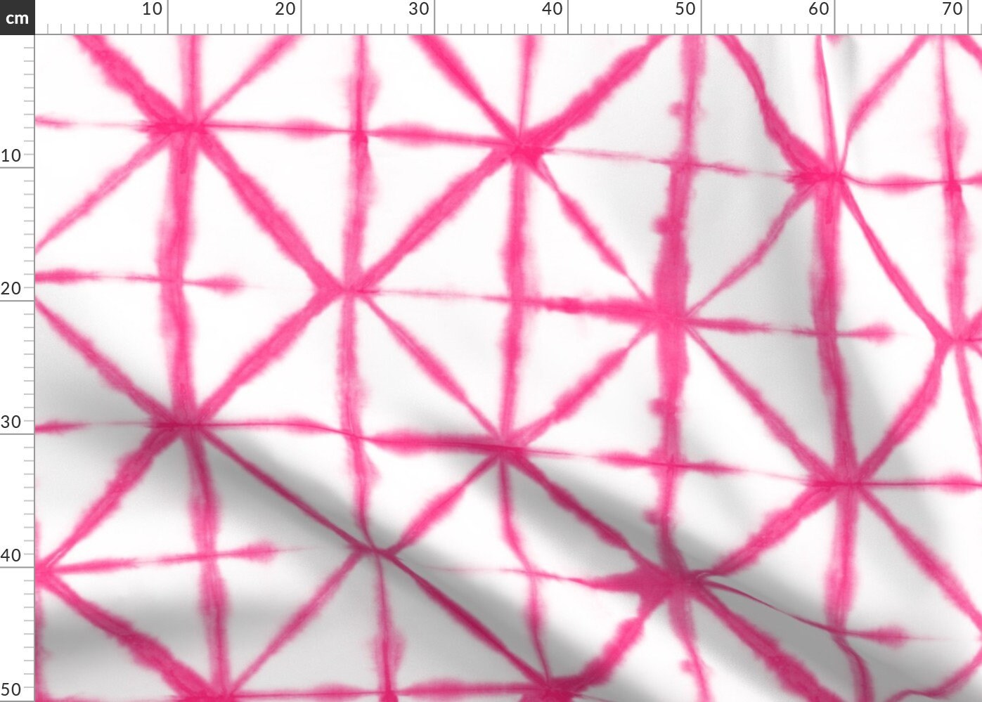 Shibori Fabric Shirbori 18 Bright Pink By Theplayfulcrow Etsy