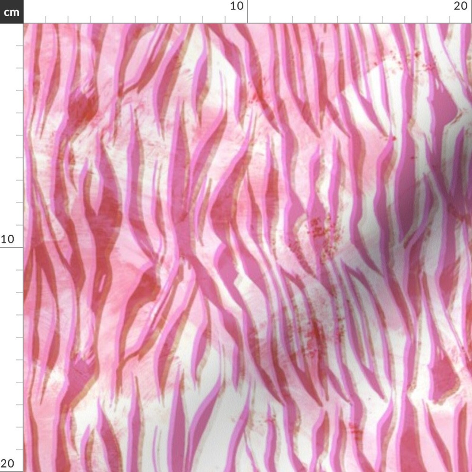Zebra Fabric Zebra Glow Hot Pink By Schatzibrown Animal Etsy