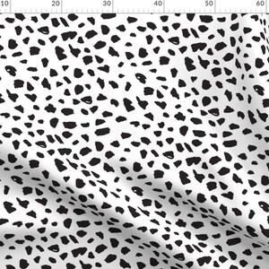 Abstract Fabric Black \u0026 White Dalmatian 