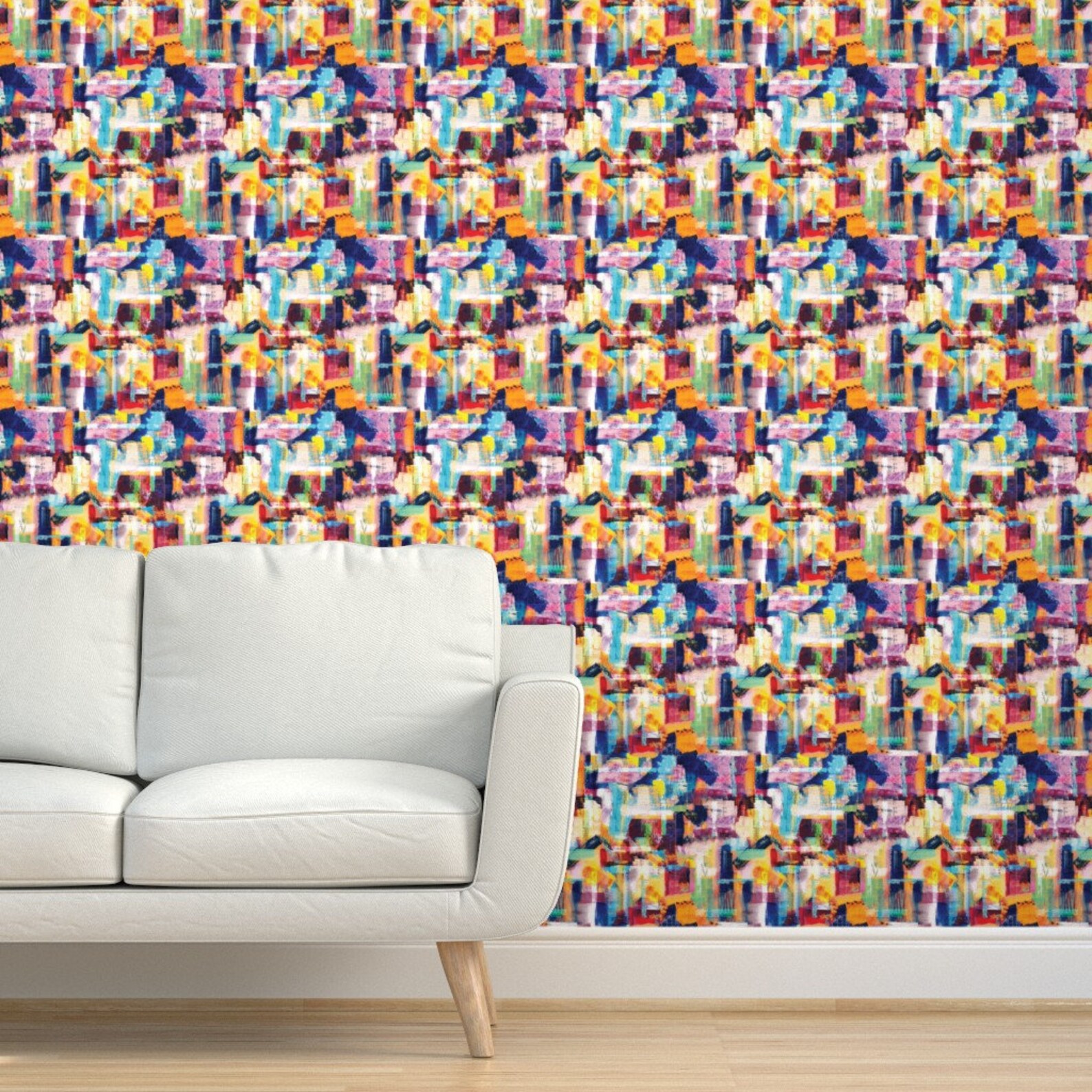 Colorful Bauhaus Wallpaper Bauhaus Abstract by Jenflorentine | Etsy