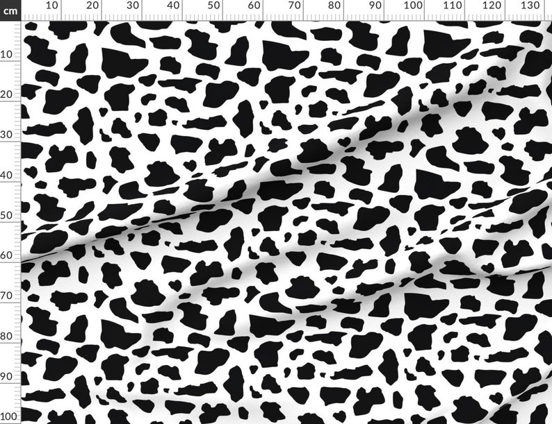 Cow Print Fabric Cow Print Pattern By Inspirationz Cow Etsy