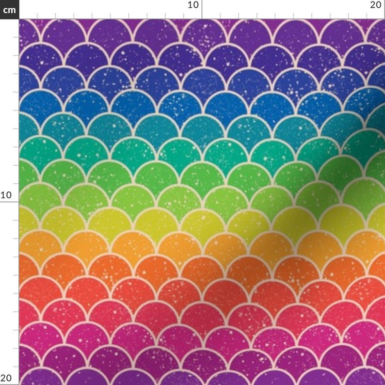 Rainbow Fabric Rainbow Glitter Scales by Sandityche Scales Etsy