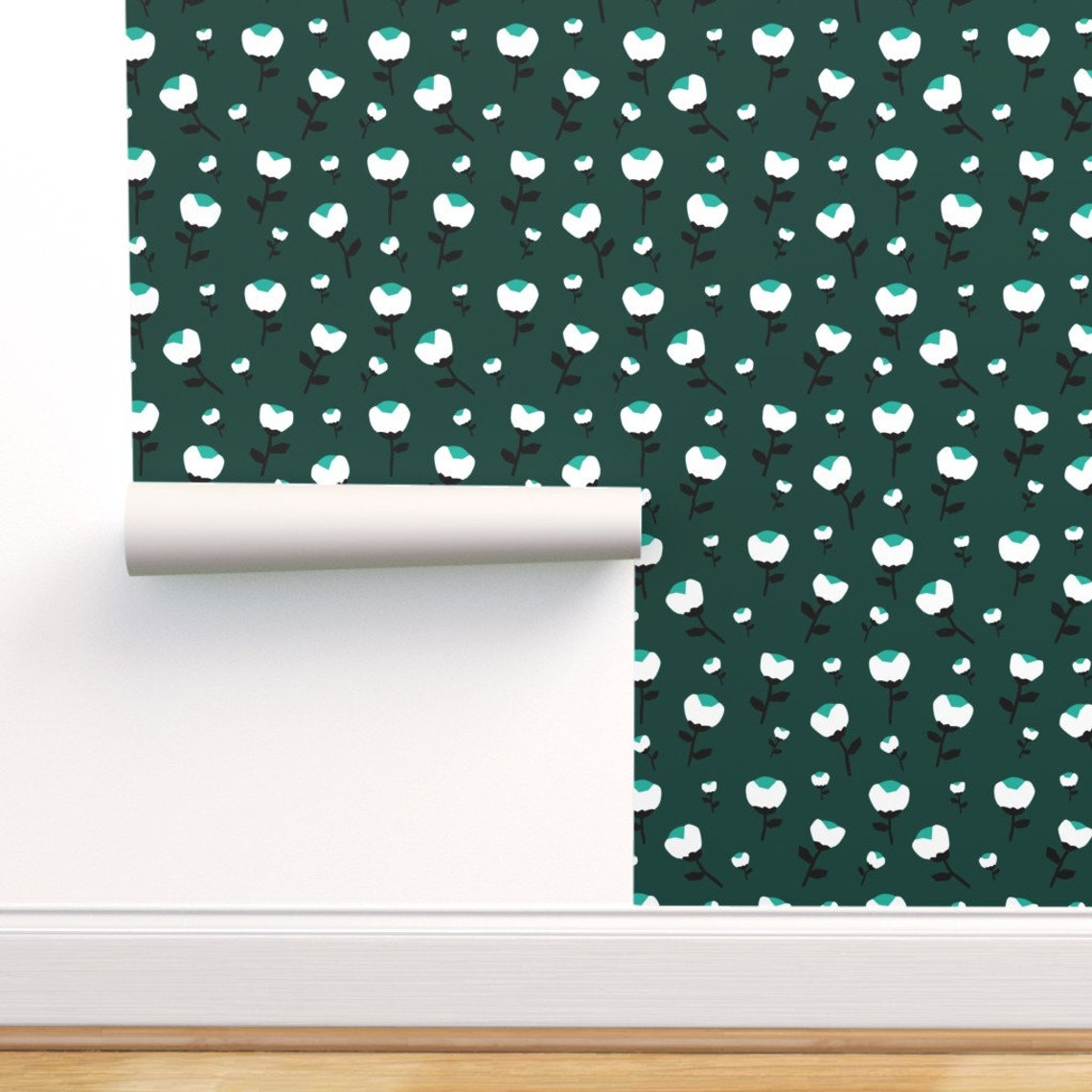 Autumn Bloom Wallpaper Cotton Boll Autumn Bloom by | Etsy