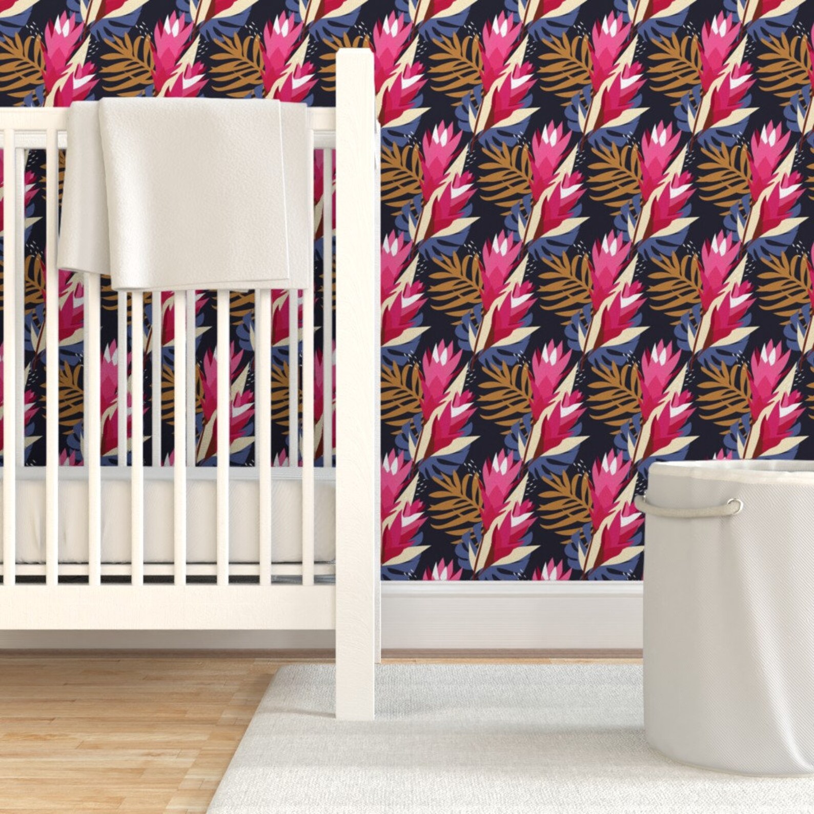 Tropical Floral Wallpaper Ginger_flower_a by daniteal Etsy