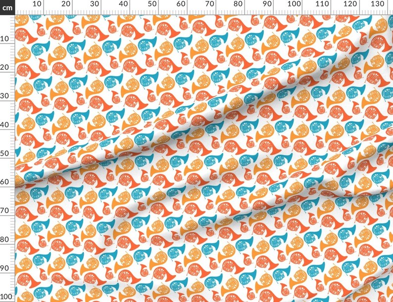 French Horns Fabric French Horns by Marchingbandstuff Etsy