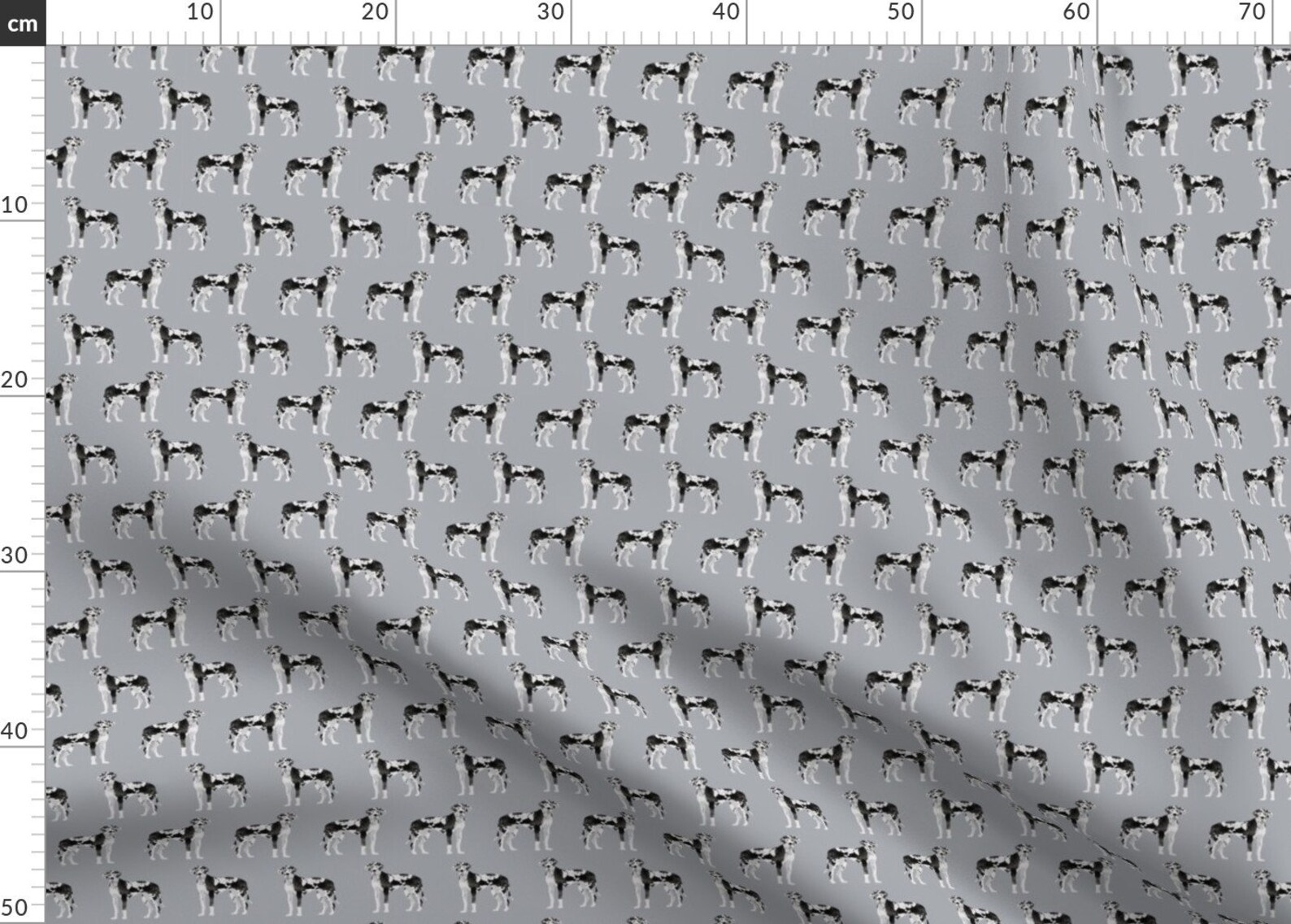 Great Dane Fabric Great Danes Cute Simple Dog Quilting Etsy