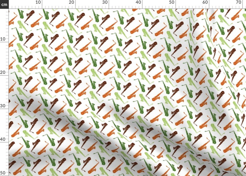 Saxophone Fabric Saxophones by Marchingbandstuff Saxophone Etsy