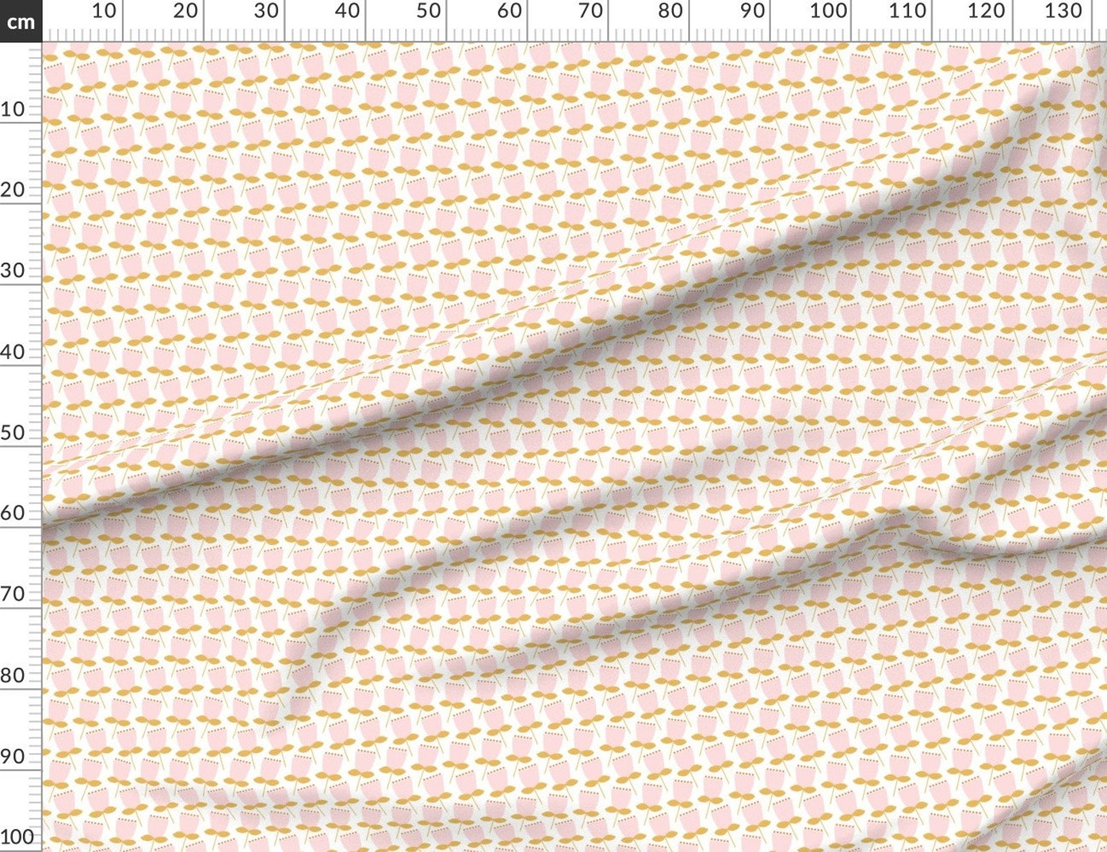 Mod Floral Fabric Mod Flower // Pink by Bckueser Modern Etsy