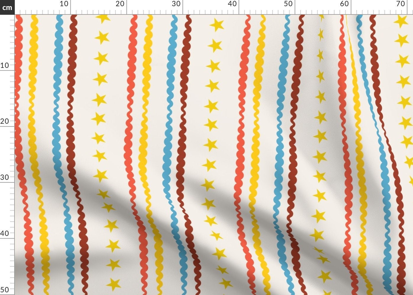 Circus Stripes Fabric Circus Stripes By Edward Elementary Etsy