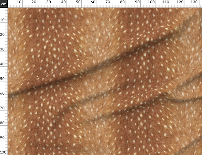Deer Fabric Red Deer Hide // Spring Fawn By Etsy
