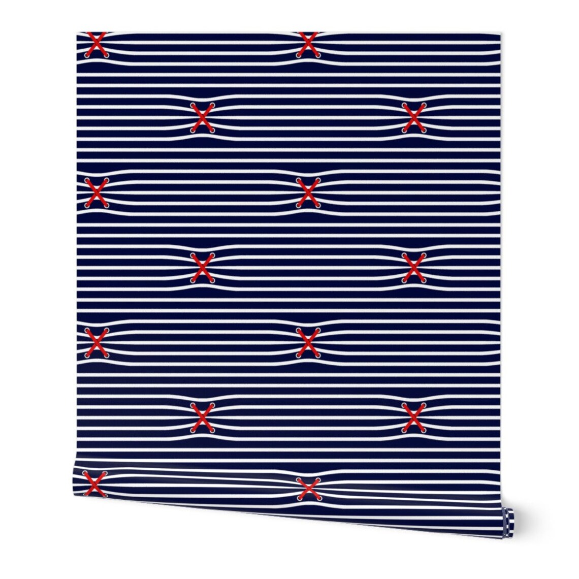 Sailor Stripes Wallpaper Squeezed Sailor Stripes by dessineo Etsy