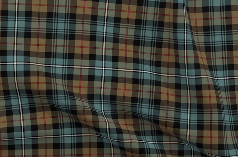 One Two Tartan Plaid Fabric Robertson Hunting Tartan 1 Etsy