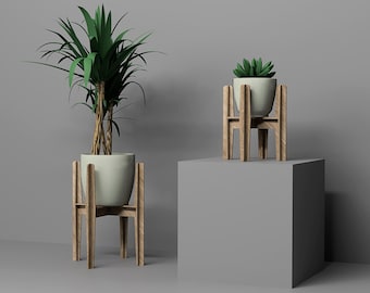 Plant Stand Pot Holder Set Laser cut files Cnc router plans DXF project