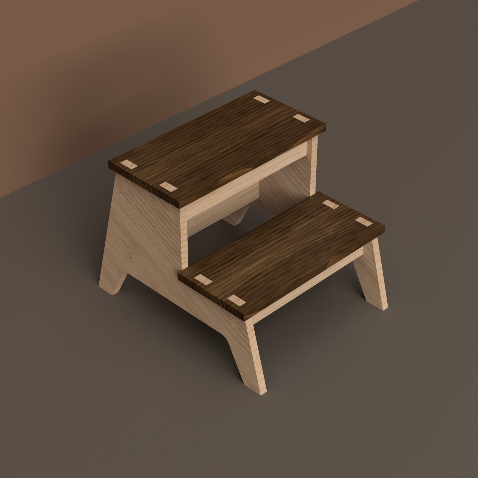 Step Stool Plywood Bench Laser Cut Files Cnc Router Plans DXF | Etsy UK