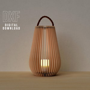 Summer Lantern Balcony Candle Holder Laser cut files Cnc router plans DXF project