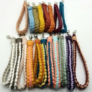 Macrame Wristlet Lanyard Keychain