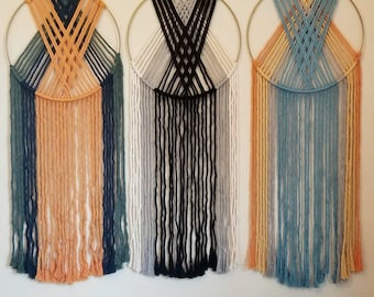 Minimalist Macrame Circle Wall or Door Decor