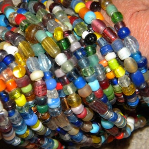 New 5/Strands per lot (30&#39;&#39; Long) BOHO beads Glass mixed colors & shaped beads lot 4mm-7mm Loose Beads Mixed lot FREE SHIPPING(30X)