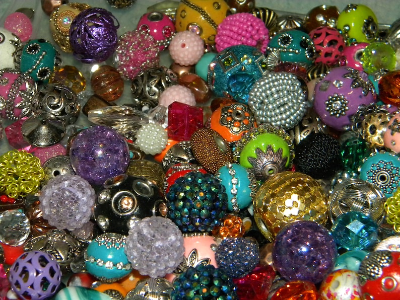 New 30/pc Jesse James Beads Mixed Beads Lot 8mm22mm FREE Etsy