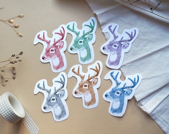 Sticker Set "Tüte Bunte Rehe"