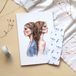 Notizbuch Set &quot;Intertwined&quot; | Notizheft Tagebuch Skizzenbuch