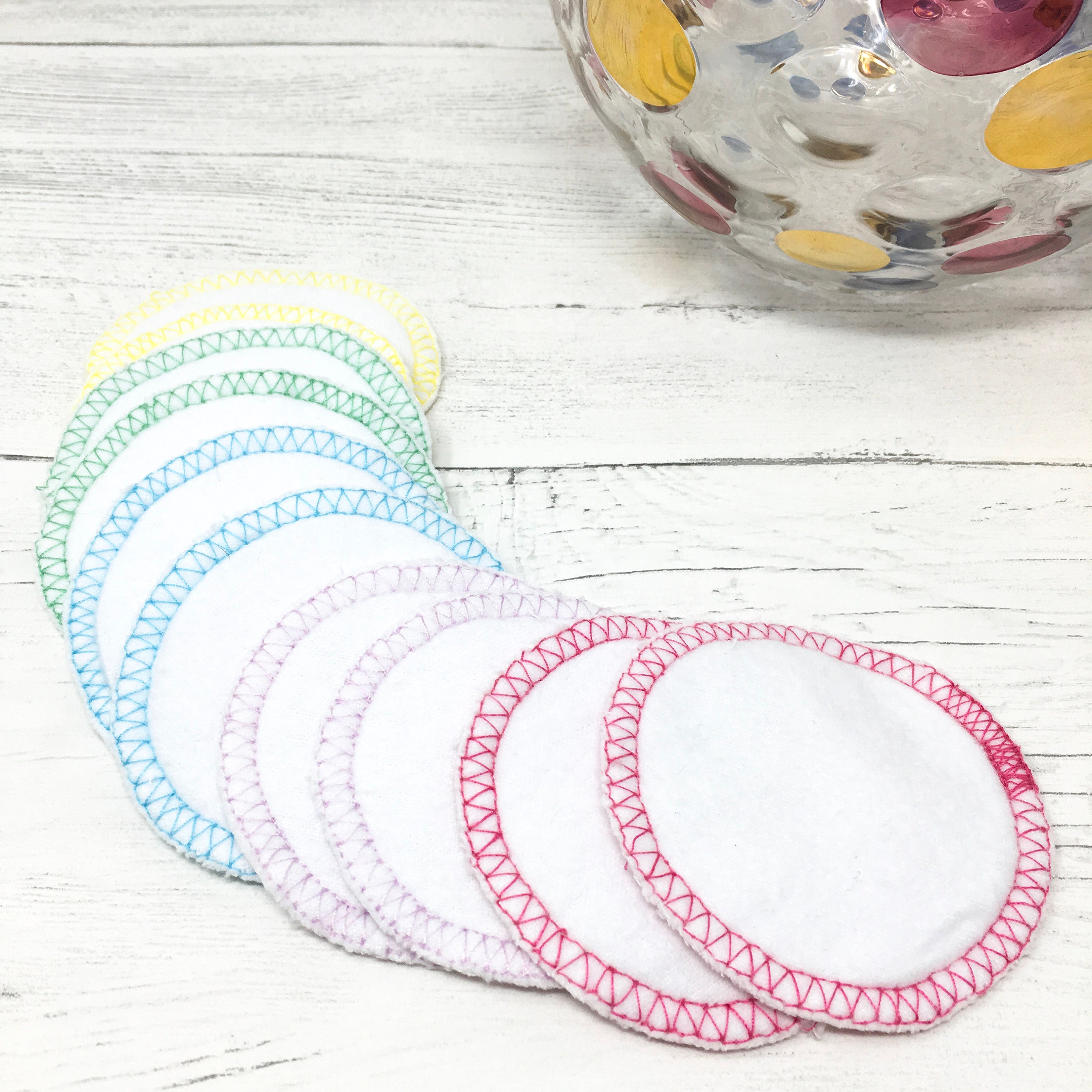 Exfoliant Rounds Reusable Cotton Rounds – 10-pack Organic Recycled Cotton, Soft Facial ...