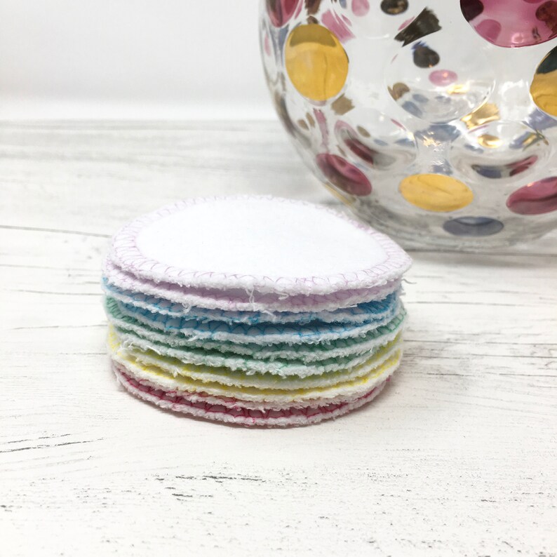 Exfoliant Rounds Reusable Cotton Rounds – 10-pack Organic Recycled Cotton, Soft Facial ...