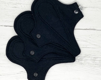 3 Pack Reusable Thong Liners / Reusable Menstrual Pads / Cloth Pantyliners / Thong Pad / Cloth Menstrual Pads / Reusable Cloth Pads / Light