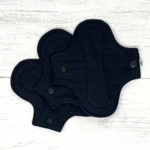 Pacote com 3 protetores diários reutilizáveis / absorventes menstruais reutilizáveis / protetores diários de pano / absorventes Mama Pad / absorventes menstruais de pano / absorventes de pano reutilizáveis / leves