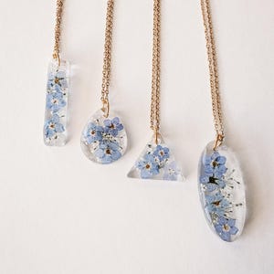 forget-me-not necklace