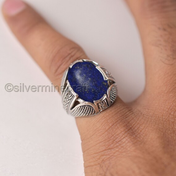 Mens Lapis Power Ring