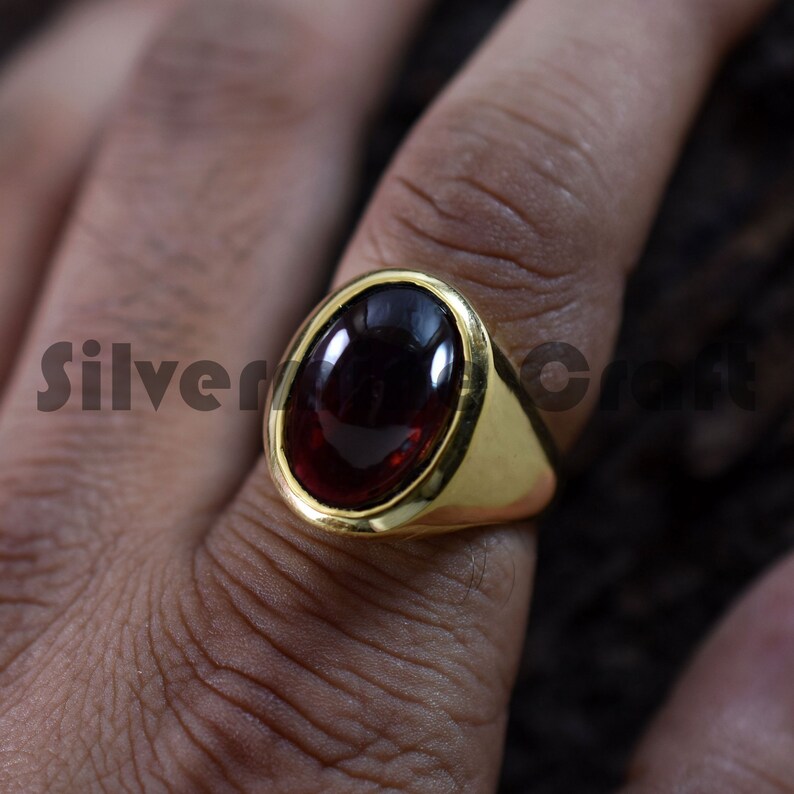 star garnet ring
