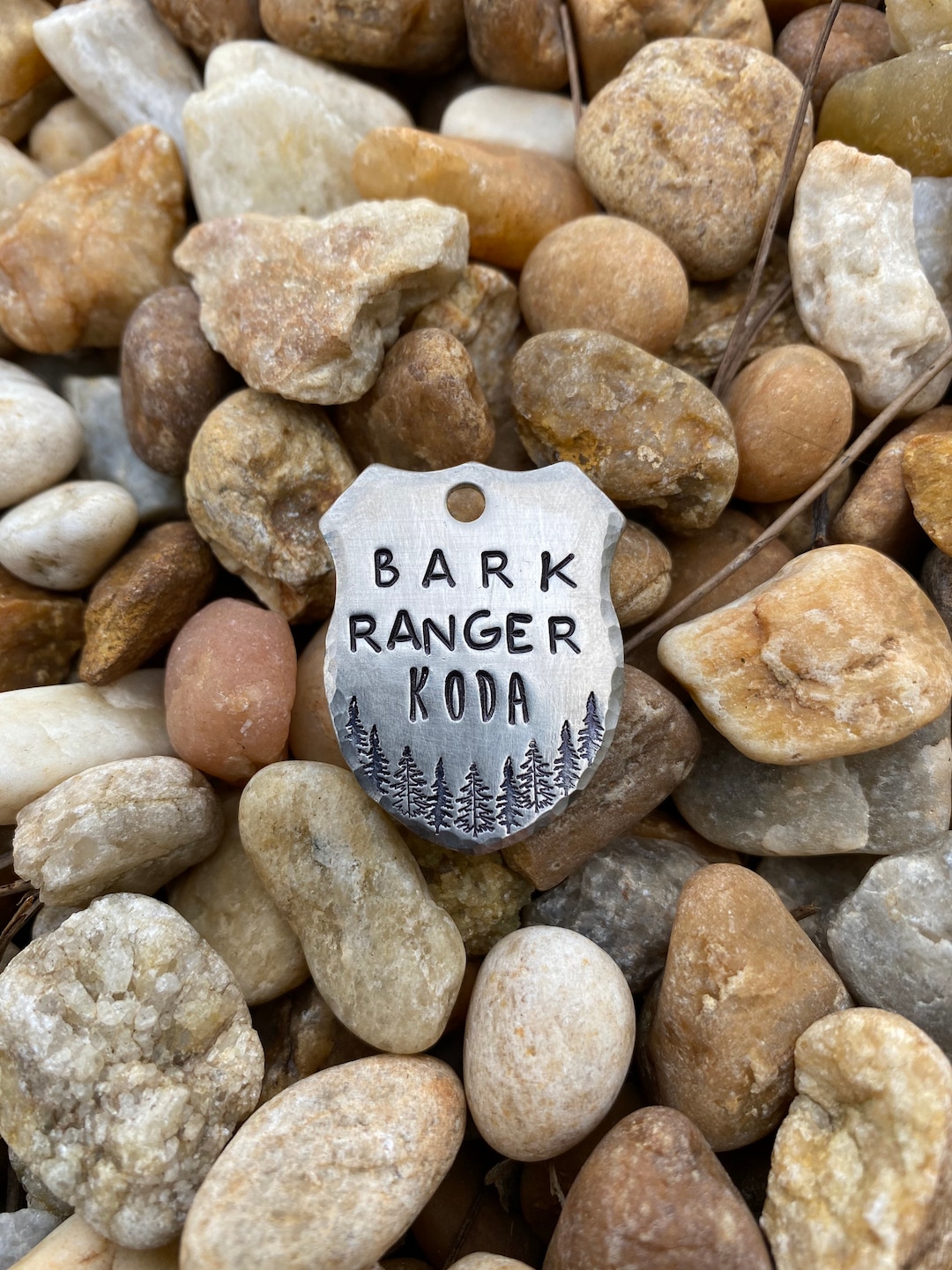 Rustic Dog Tags for Dogs Bark Ranger Tag, Puppy Tag, Park Ranger ...