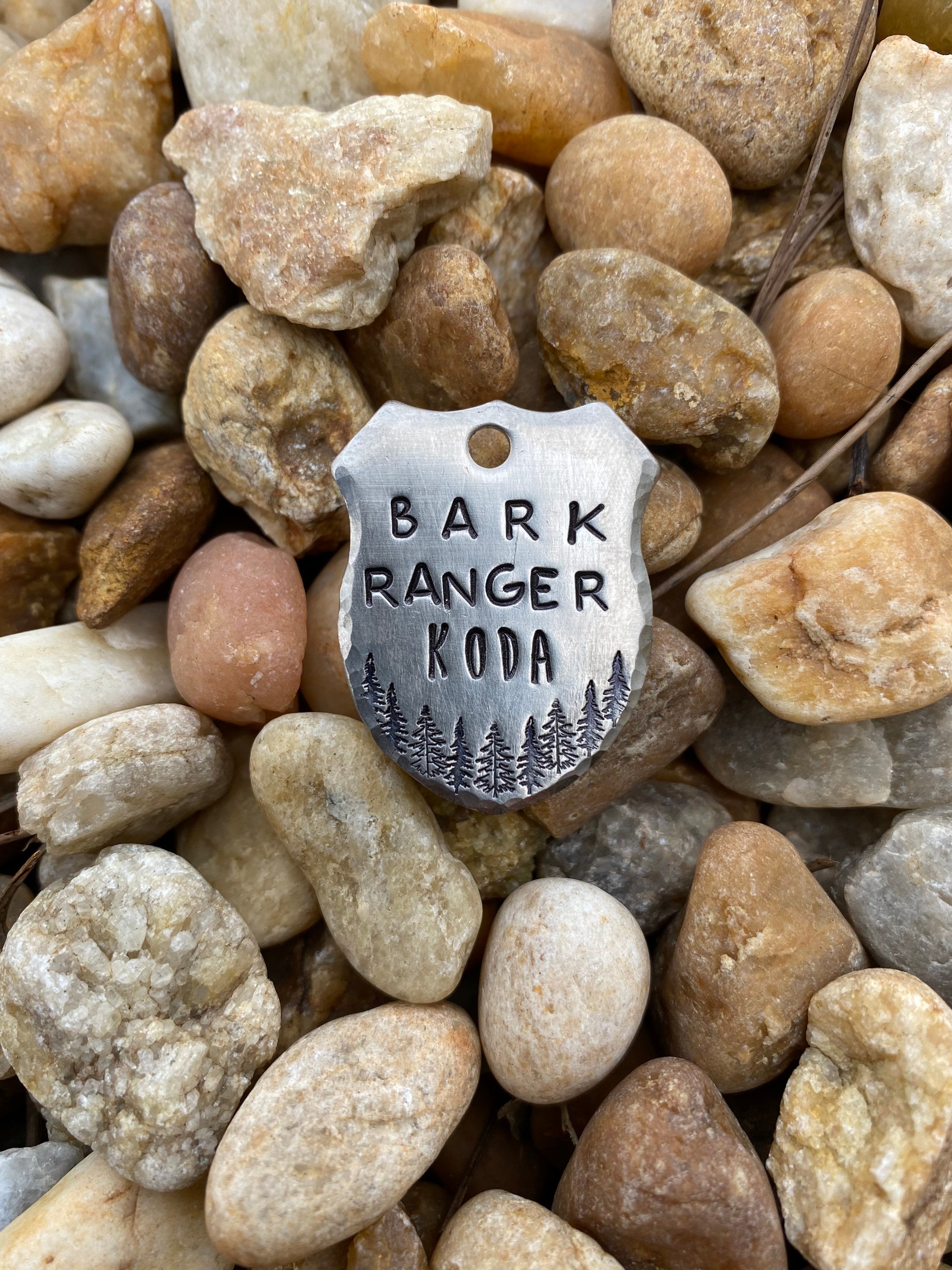 Rustic Dog Tags for Dogs Bark Ranger Tag puppy tag park Etsy