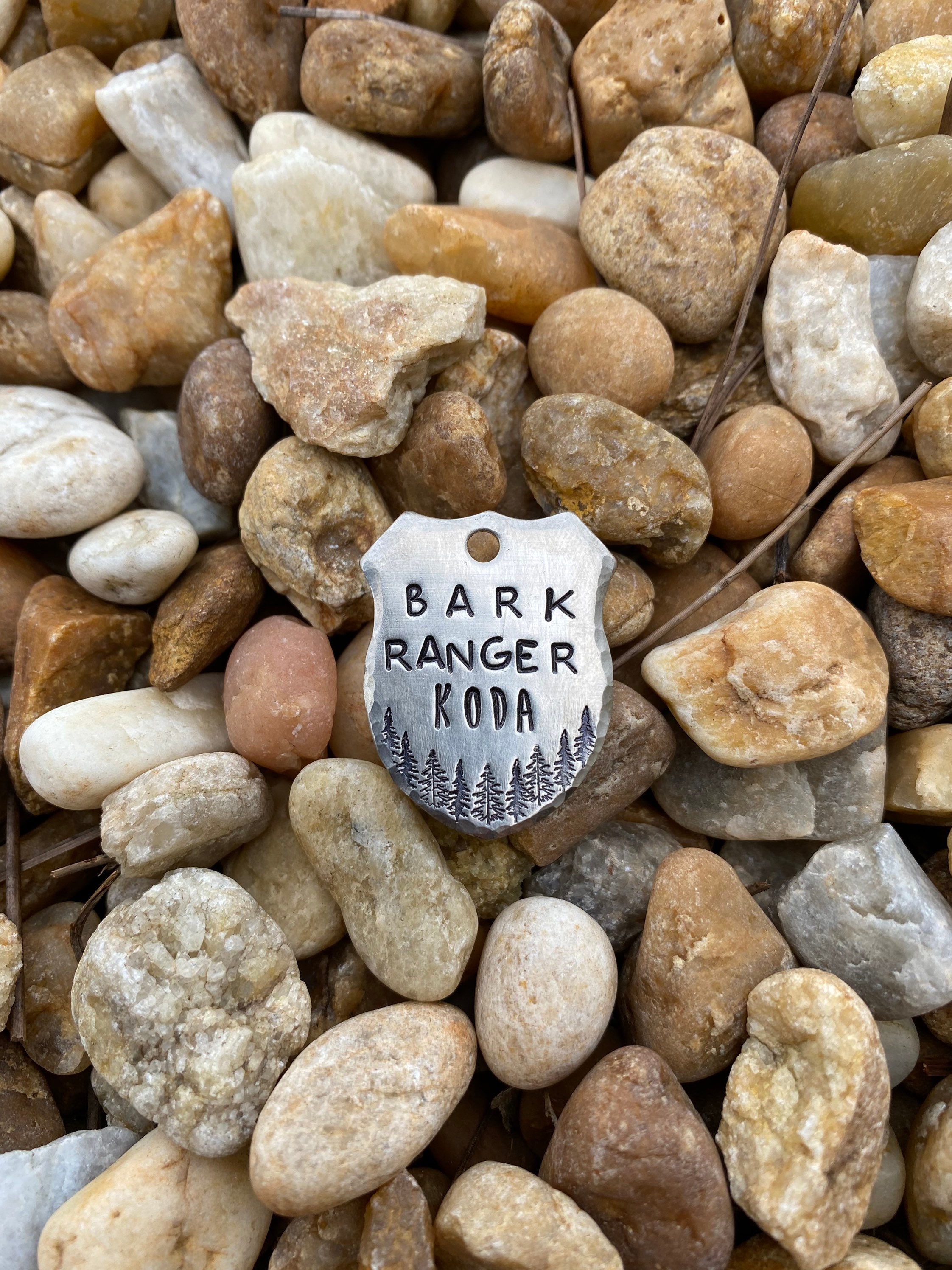 Rustic Dog Tags for Dogs Bark Ranger Tag puppy tag park Etsy