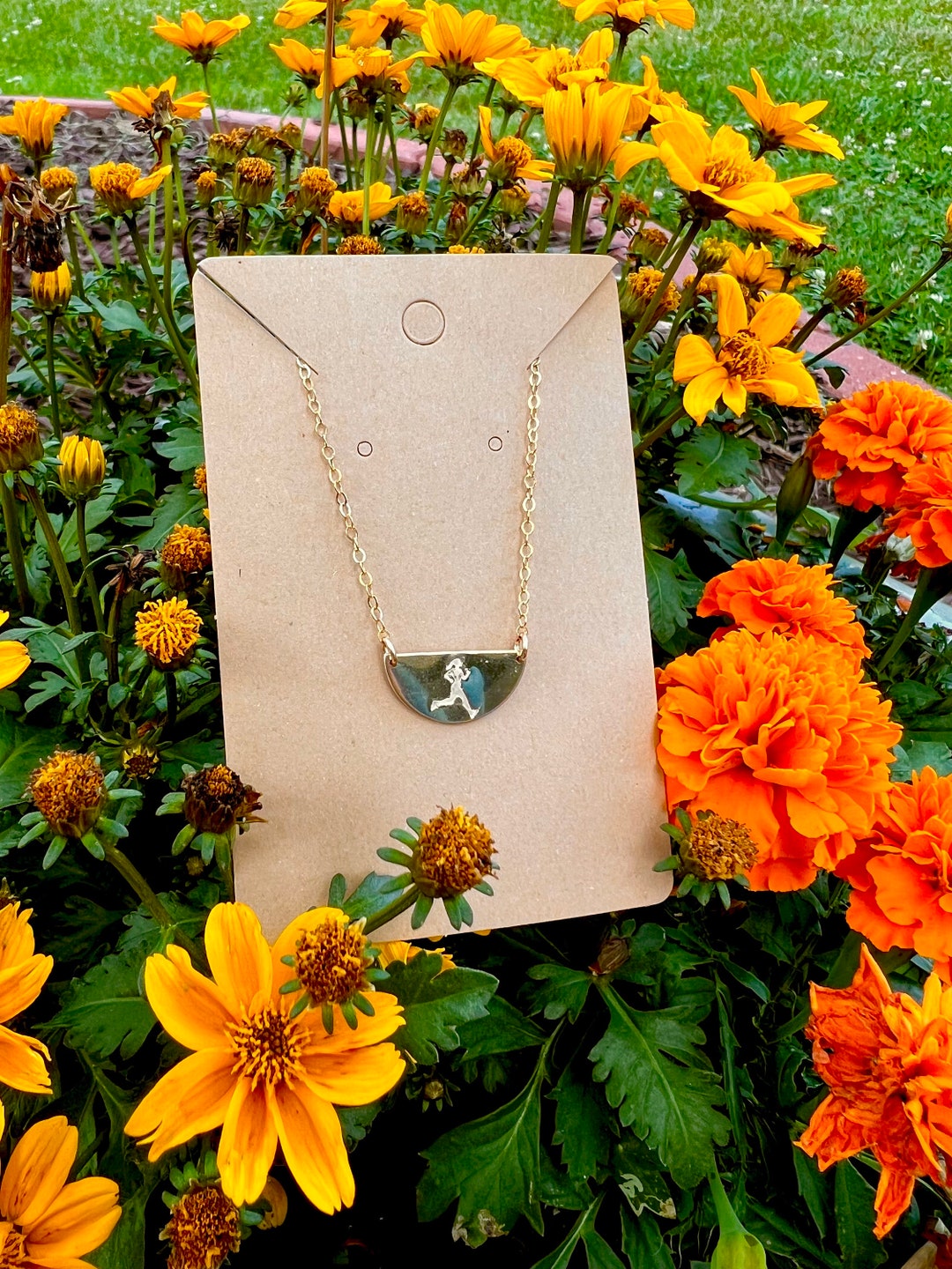 Dainty Gold Runner Girl Necklace Ultra Runner, Runner Girl, Women Who