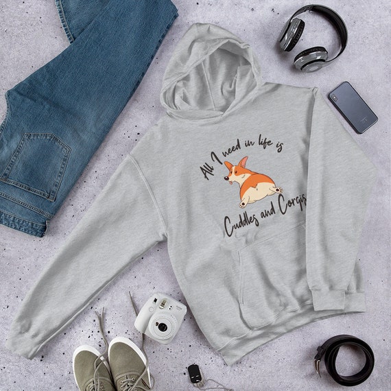Funny Dogs Gift Idea for Corgi Dogs Love Sweatshirt I was Normal 2 Corgis Ago