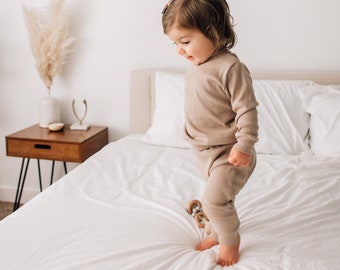 Handmade Sustainable Toddler / Children's Matching Comfy Lounge Wear | Playful & Nursery-Ready | Eco-Friendly | Ethically Crafted