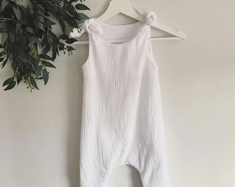 Boho Sustainable Baby Romper | Adjustable & Gender Neutral | Handmade Toddler Outfit | Ethically Crafted | Unique Baby Gift