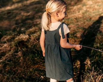 Handmade Bohemian Sustainable Toddler & Children's Summer Adjustable Dress | Eco-Friendly | Ethically Crafted | Unique Kids' Outfit