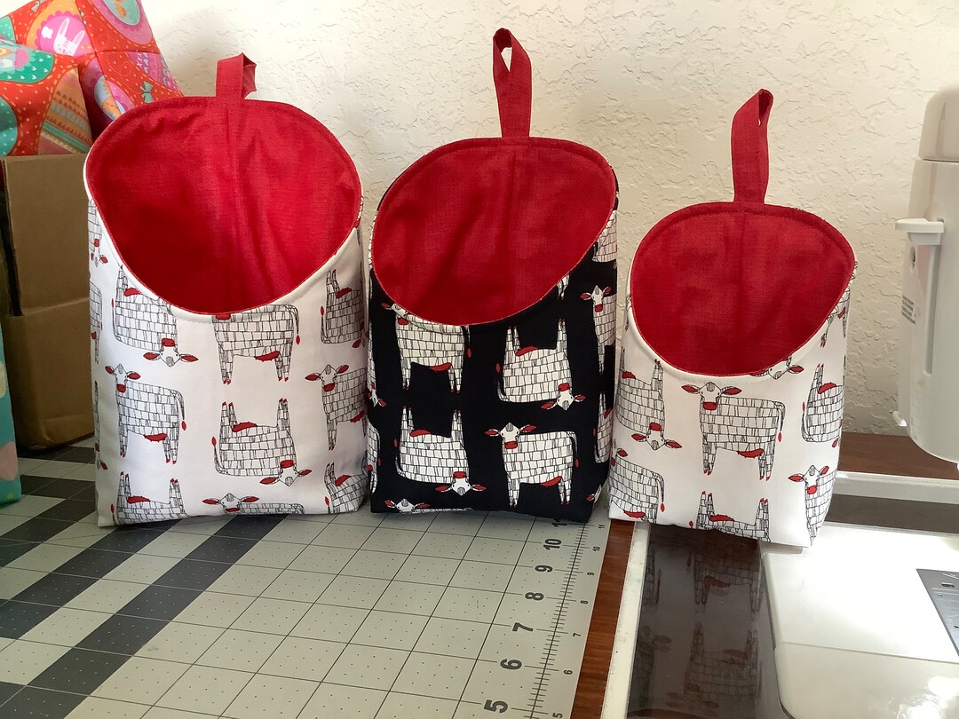 Fabric Storage Pods, Set of 3 Etsy