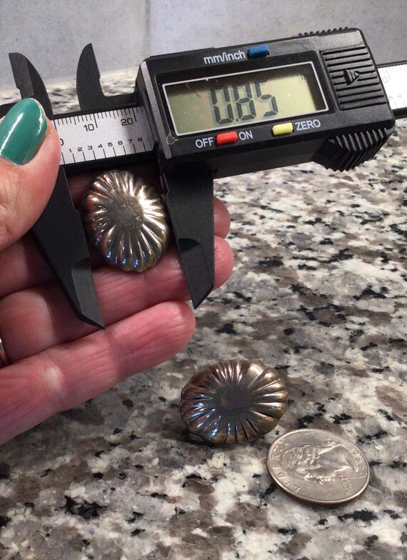 Authentic Mexico 925 Solid Silver Concho Style Pu… - image 5