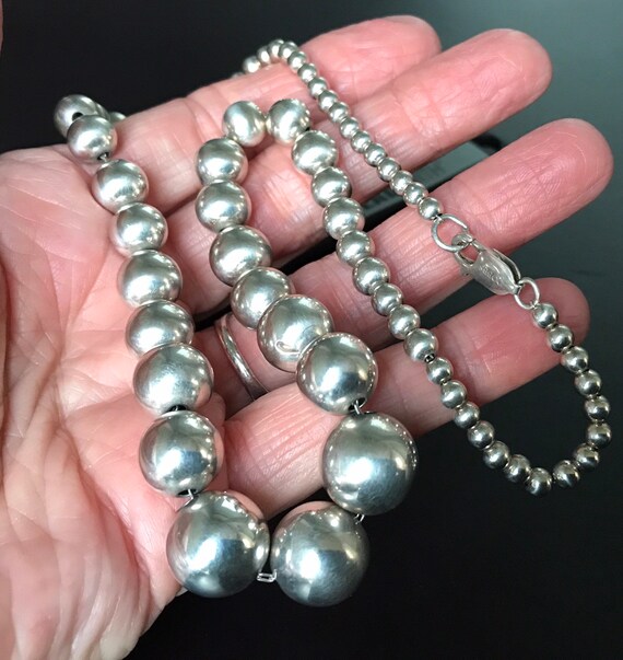 KIFUTENG Graduation Necklace For Women - S925 Sterling Silver Y Shape Beaded Lariat