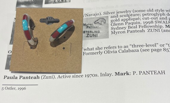 Vintage Native American Zuni P. Panteah Multi-Sto… - image 9