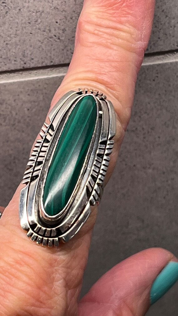 Incredibly Intricate Vintage Native American Navajo Opal Malachite Sterling Silver Bracelet Incredibly Intricate Vintage Native American Navajo Opal Malachite Sterling Silver Bracelet