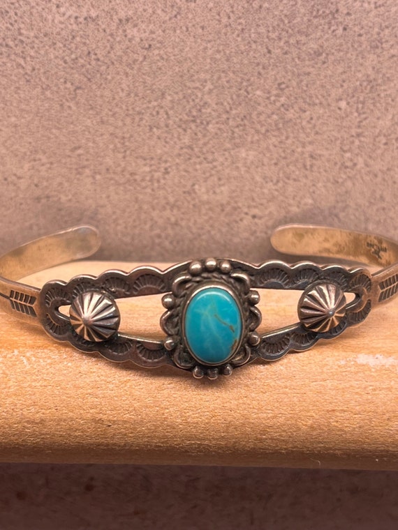 Vintage Native American Fred Harvey Era Turquoise 