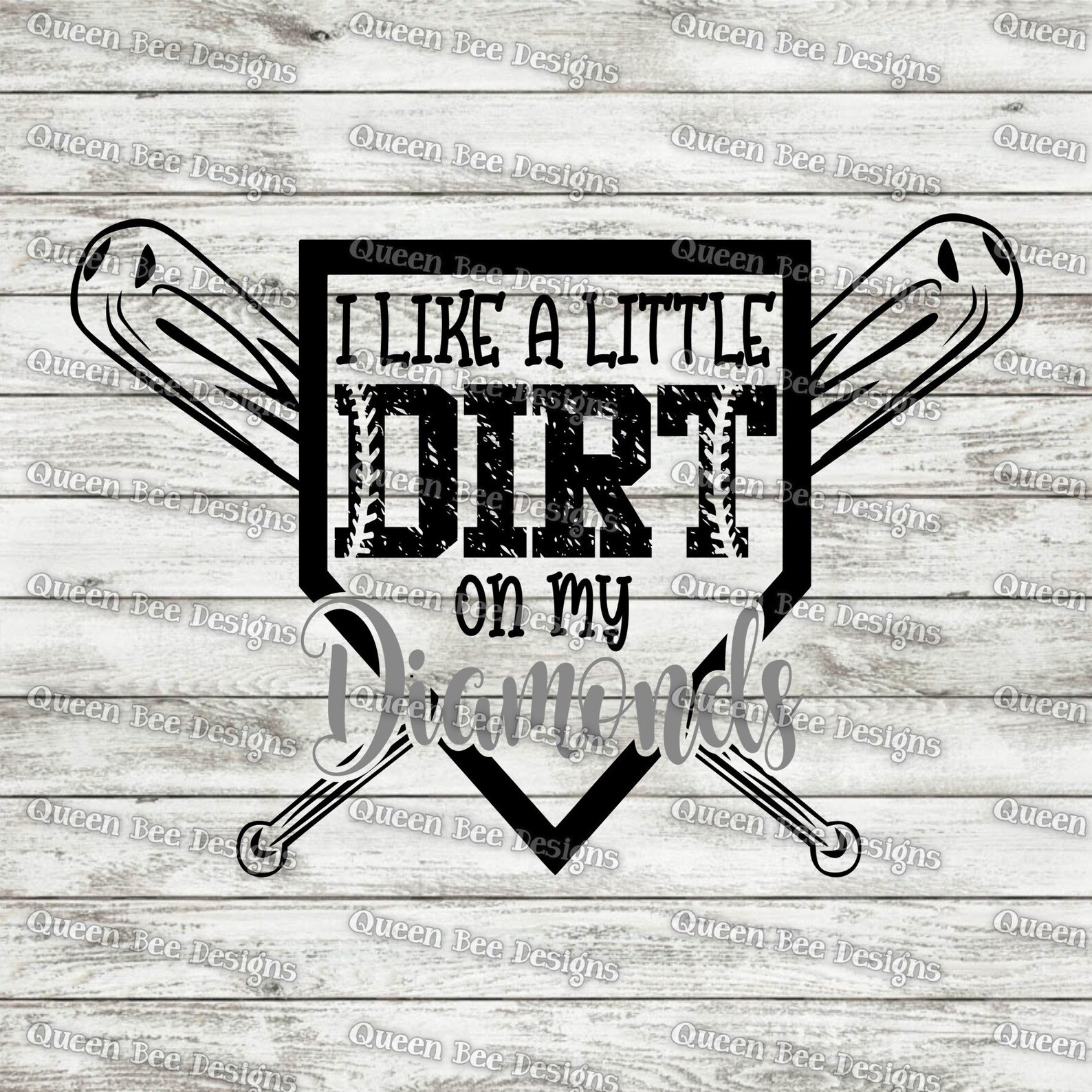 I Like A Little Dirt On My Diamonds SVG / Baseball SVG / Etsy